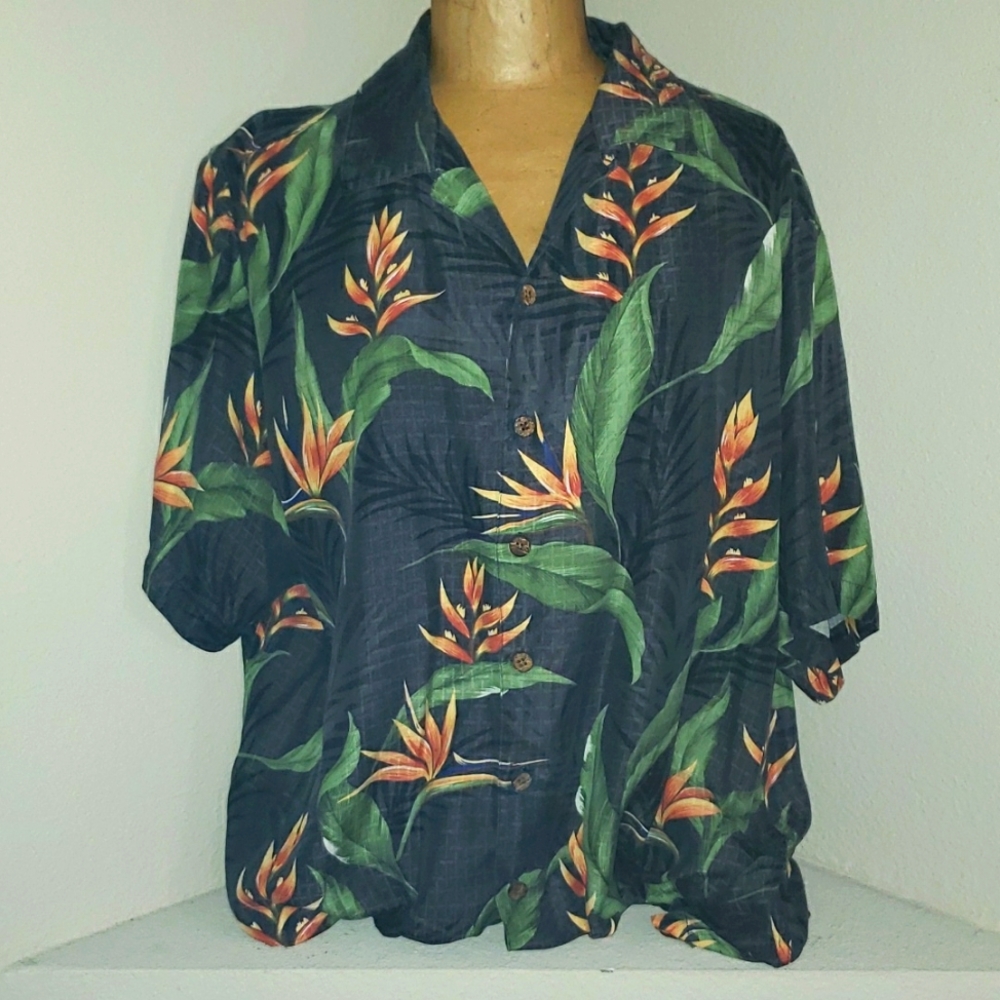 CARIBBEAN CABANA SHIRT. SIZE LARGE